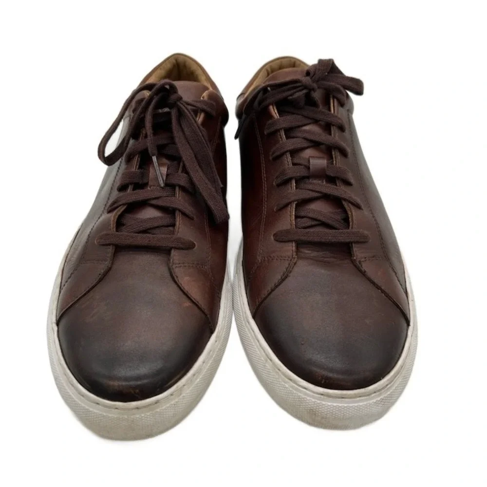 Polo Ralph Lauren Men's Size 14D Jermain II Leather Shoes Sneakers Brown Loafers